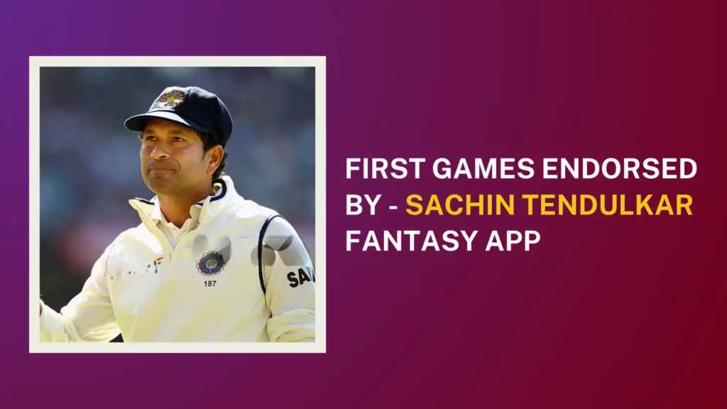 Sachin Tendulkar Fantasy App