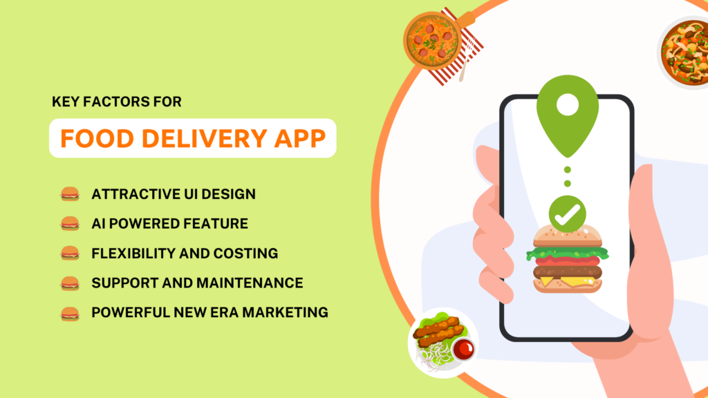 factors of food delivery app