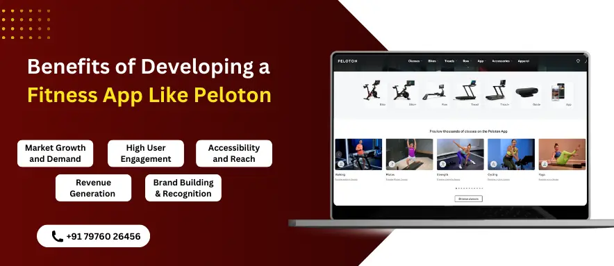 benefits of fitness app like peloton development