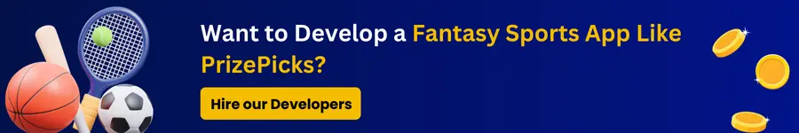 develop fantasy app like prizepick