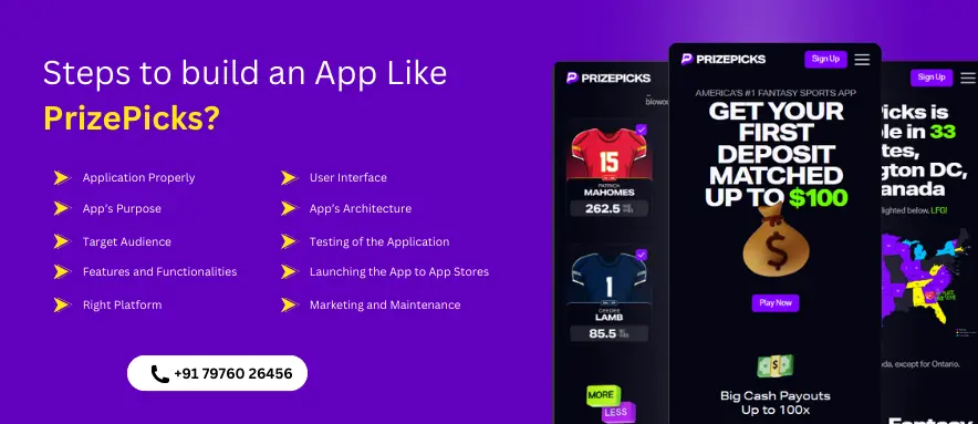 Step of build App like Prizepick