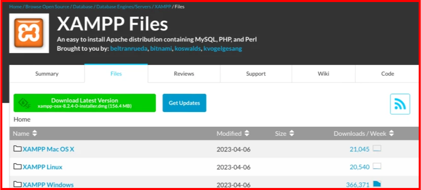 What Xampp Files