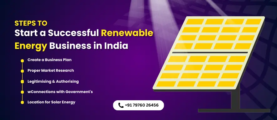 renewable energy business step