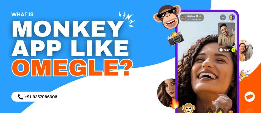 Explanation of a Monkey App similar to Omegle, highlighting its features and functionality