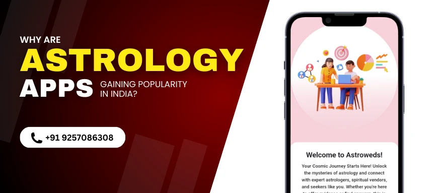 A rising trend of astrology apps gaining popularity in India, reflecting users' interest in digital horoscope readings and personalized predictions.