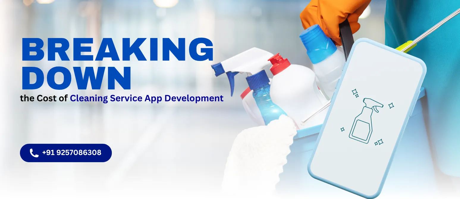 Cost breakdown of cleaning service app development
