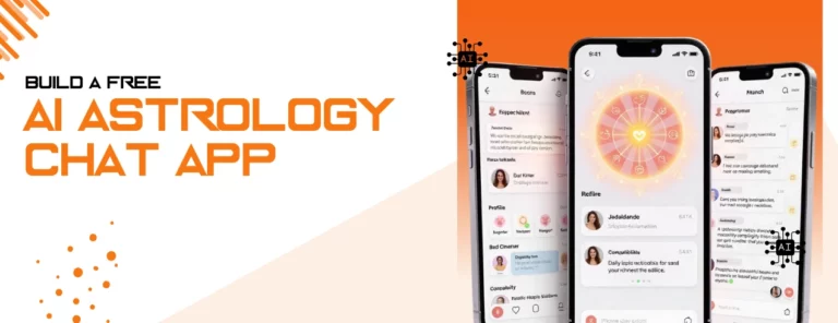 Interface of a free AI-powered astrology chat app built with Dqot Solutions in 2025