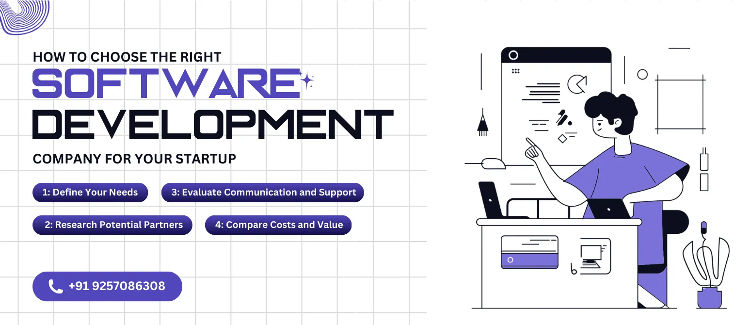 Business professionals discussing how to choose the right software development company for a startup