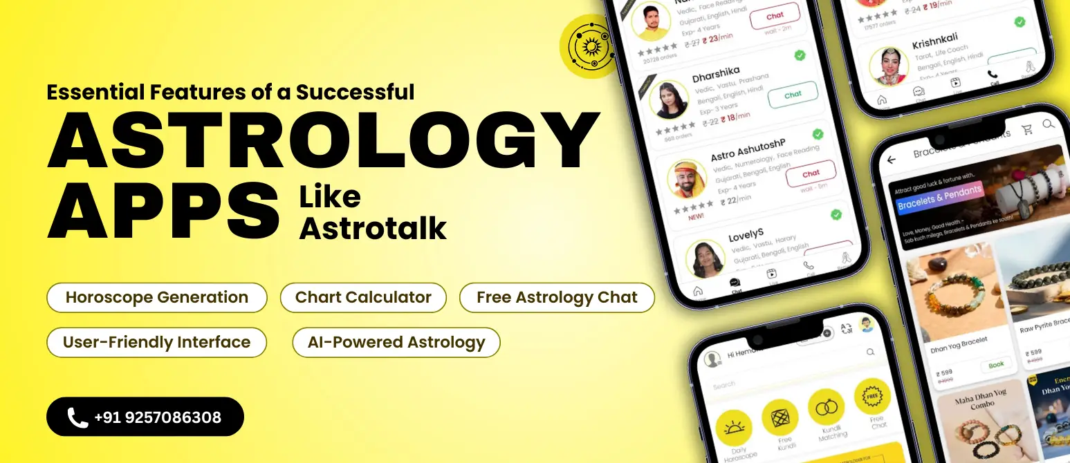 Key features required for building a successful astrology app like Astrotalk