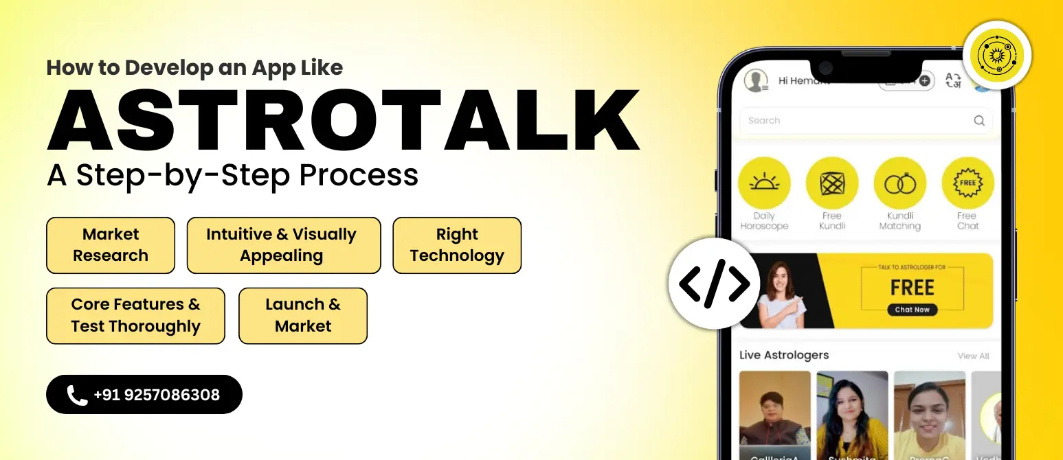 A step-by-step process of developing an app like Astrotalk