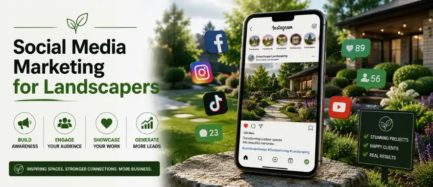 social media marketing for landscapers