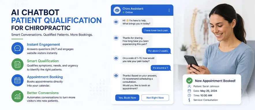 AI Chatbot for Chiropractic Patient Qualification and Booking